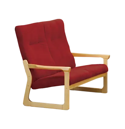 BE - 2 dvojkřeslo, koženka HOLY CE 2 - koženka malinová